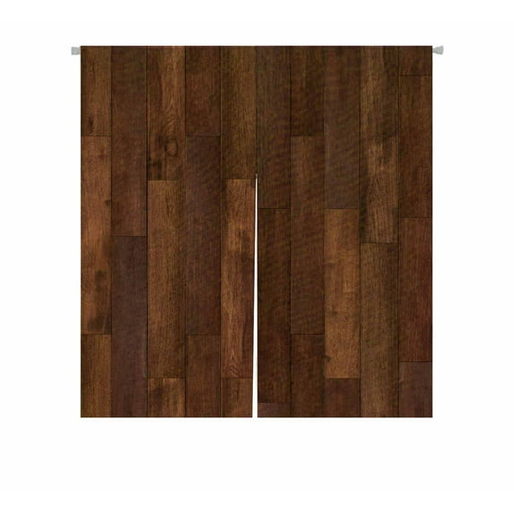 PKQWTM Wood floor wood planks Door Curtain Window Cover Home Decor Hanging Curtain Size 85x90 CM