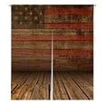 thumbnail image 1 of PKQWTM Wooden American Vintage Stage American Flag Door Curtain Window Cover Home Decor Hanging Curtain Size 105x120 CM, 1 of 1