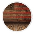 thumbnail image 1 of PKQWTM Wooden American Vintage Stage American Flag Round Beach Towel Beach Mats Shawl Blanket Yoga Mat with Tassels Beach Throw Towel, 1 of 1