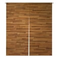 thumbnail image 1 of PKQWTM Wooden Parquet Parkett Wood Parquet Texture Door Curtain Window Cover Home Decor Hanging Curtain Size 105x120 CM, 1 of 1
