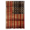 thumbnail image 1 of PKQWTM Wooden USA flag WaterProof Polyester Fabric Shower Curtain Size 48x72 Inches, 1 of 1