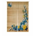 thumbnail image 1 of PKQWTM Wooden flowers Door Curtain Window Cover Home Decor Hanging Curtain Size 85x120 CM, 1 of 1