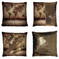 thumbnail image 1 of PKQWTM World Map Room Reversible Mermaid Cushion Cover Home Decor Sequin Pillow Case Size 16x16 inches, 1 of 2