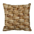 thumbnail image 1 of PKQWTM Woven Rattan With Natural Patterns Bed Decor Pillow Cases Zippered Cushion Cover Size 20x20 Inches, 1 of 1
