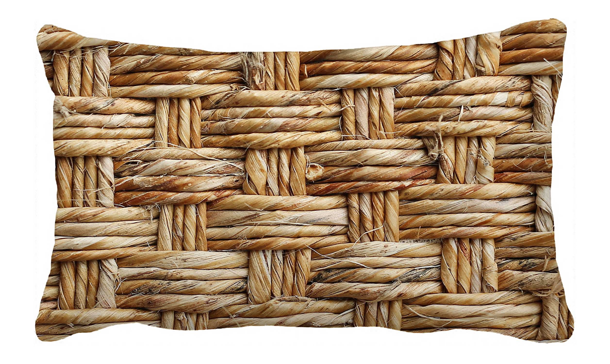 PKQWTM Woven Rattan With Natural Patterns Bed Decor Pillow Cases ...
