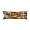 thumbnail image 1 of PKQWTM Woven Rattan With Natural Patterns Long Body Pillow Case Cover Pillow Cushion Size 20x60 Inches, 1 of 1