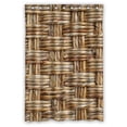 thumbnail image 1 of PKQWTM Woven Rattan With Natural Patterns WaterProof Polyester Fabric Shower Curtain Size 48x72 Inches, 1 of 1