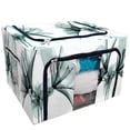thumbnail image 1 of PKQWTM Xray Image Flower White Amaryllis Storage Bag Clear Window Storage Bins Boxes Large Capacity Foldable Stackable Organizer With Steel Metal Frame For Bedding,Clothes,Closets, Bedrooms, 1 of 3