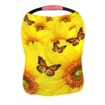 thumbnail image 1 of PKQWTM Yellow sunflowers Atop One Another Nursing Cover Baby Breastfeeding Infant Feeding Cover Baby Car Seat Cover, 1 of 2