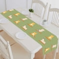 thumbnail image 1 of PKQWTM Yoga Pugs Cats Cartoon Funny Animals Cotton and Linen Table Runner Kitchen Dining Room Supplies Size 14x72 Inch, 1 of 1