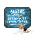 thumbnail image 1 of PKQWTM Your Vibe Attracts Your Tribe Modern Calligraphy Pet Dog Cat Bed Pee Pads Mat Cushion Potty Dogsblankets Crate Bed Kennel 20x24 inch, 1 of 3