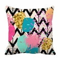 thumbnail image 1 of PKQWTM Zigzag striped Bed Decor Pillow Cases Zippered Cushion Cover Size 16x16 Inches, 1 of 1