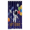 thumbnail image 1 of PKQWTM astronaut outer space Congratulation happy birthday WaterProof Polyester Fabric Shower Curtain Size 36x72 Inches, 1 of 1