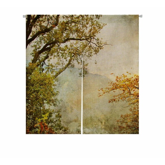 PKQWTM autumn Door Curtain Window Cover Home Decor Hanging Curtain Size 85x90 CM