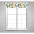 thumbnail image 1 of PKQWTM background sketching paper butterfly Window Curtain Valance Rod Pocket 54x12 inch, 1 of 1