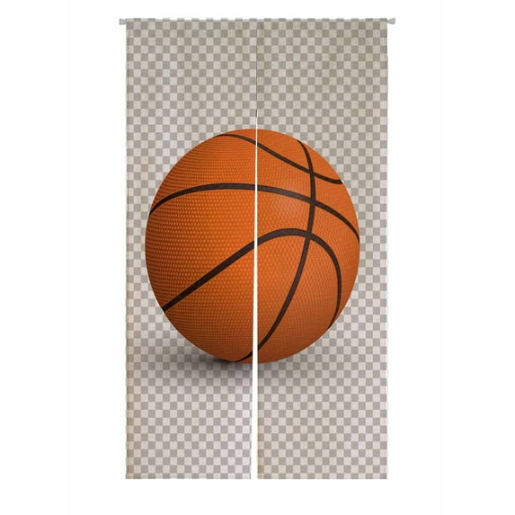 PKQWTM basketball ball Door Curtain Window Cover Home Decor Hanging Curtain Size 85x150 CM