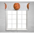 thumbnail image 1 of PKQWTM basketball ball Window Curtain Valance Rod Pocket 54x18 inch, 1 of 1