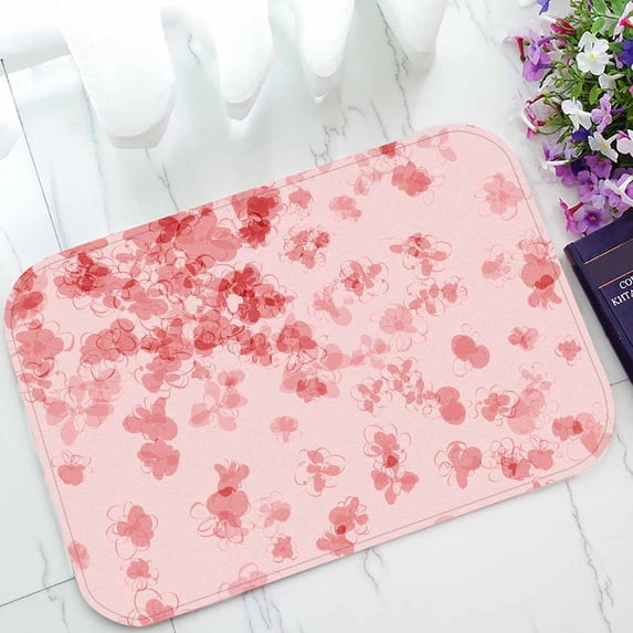 PKQWTM blooming Japanese cherry tree Home Decor Floor Mat Area Rug Doormat Size 15.7x23.6 Inches