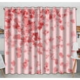 thumbnail image 1 of PKQWTM blooming Japanese cherry tree Practical heat insulation Shading Window Curtain Size 52(W) x 84(H) inches(Two Piece), 1 of 1