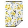 thumbnail image 1 of PKQWTM bright summer flowers Blanket Crystal Velvet Throw Bed Blanket 58x80 inches, 1 of 1