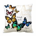 thumbnail image 1 of PKQWTM butterflies Bed Decor Pillow Cases Zippered Cushion Cover Size 20x20 Inches, 1 of 1