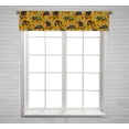 thumbnail image 1 of PKQWTM calavera sugar skull black cats holiday Window Curtain Valance Rod Pocket 54x12 inch, 1 of 1