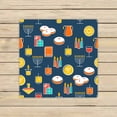 thumbnail image 1 of PKQWTM candles donuts Microfiber Bath Towels Bathroom Body Shower Towel Size 13x13 Inches, 1 of 1