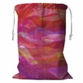 thumbnail image 1 of PKQWTM colorful layers of wavy stripes grainy spots Storage Basket Laundry Bag with Drawstring Size 24x32 Inch, 1 of 3