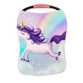 thumbnail image 1 of PKQWTM cute little unicorn Nursing Cover Baby Breastfeeding Infant Feeding Cover Baby Car Seat Cover, 1 of 2