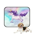 thumbnail image 1 of PKQWTM cute little unicorn Pet Dog Cat Bed Pee Pads Mat Cushion Potty Dogsblankets Crate Bed Kennel 28x36 inch, 1 of 3