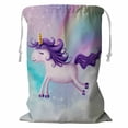 thumbnail image 1 of PKQWTM cute little unicorn Storage Basket Laundry Bag with Drawstring Size 18x24 Inch, 1 of 3