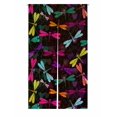 thumbnail image 1 of PKQWTM dark colorful dragonflies translucent vintage curls Door Curtain Window Cover Home Decor Hanging Curtain Size 85x150 CM, 1 of 1