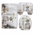 thumbnail image 1 of PKQWTM elite winter decor room flat 3 Piece Bathroom Rugs Set Bath Rug Contour Mat and Toilet Lid Cover, 1 of 2