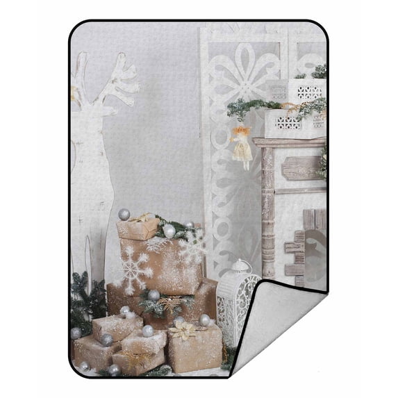 PKQWTM elite winter decor room flat Blanket Crystal Velvet Throw Bed Blanket 58x80 inches