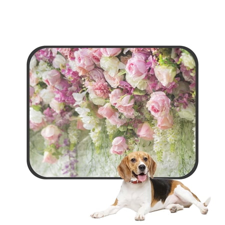 PKQWTM flower wedding decoration Pet Dog Cat Bed Pee Pads Mat Cushion Potty Dogs Blankets Crate Bed Kennel 25x30 inch