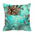 thumbnail image 1 of PKQWTM flowers leaves Hibiscus hawaiian tropical palms Bed Decor Pillow Cases Zippered Cushion Cover Size 20x20 Inches, 1 of 1