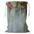 thumbnail image 1 of PKQWTM flowers wave Storage Basket Laundry Bag with Drawstring Size 24x32 Inch, 1 of 3