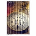 thumbnail image 1 of PKQWTM gold color old map with coins WaterProof Polyester Fabric Shower Curtain Size 48x72 Inches, 1 of 1