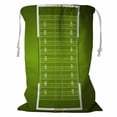 thumbnail image 1 of PKQWTM grass textured American football field Storage Basket Laundry Bag with Drawstring Size 18x24 Inch, 1 of 3