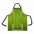thumbnail image 1 of PKQWTM grass textured American football field Unisex Adjustable Bib Apron with Pockets for Commercial Restaurant and Home Kitchen Use, 1 of 2