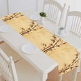 thumbnail image 1 of PKQWTM hand painted bamboo vintage canvas Cotton and Linen Table Runner Kitchen Dining Room Supplies Size 14x72 Inch, 1 of 1