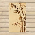 thumbnail image 1 of PKQWTM hand painted bamboo vintage canvas Microfiber Bath Towels Bathroom Body Shower Towel Size 16x28 Inches, 1 of 1