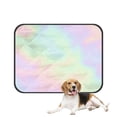 thumbnail image 1 of PKQWTM holo Pearlescent element pastel hues Pet Dog Cat Bed Pee Pads Mat Cushion Potty Dogs Blankets Crate Bed Kennel 36x48 inch, 1 of 3