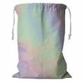 thumbnail image 1 of PKQWTM holo Pearlescent element pastel hues Storage Basket Laundry Bag with Drawstring Size 18x24 Inch, 1 of 3