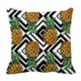 thumbnail image 1 of PKQWTM image Pineapple fruit color geometric ornament Bed Decor Pillow Cases Zippered Cushion Cover Size 20x20 Inches, 1 of 1
