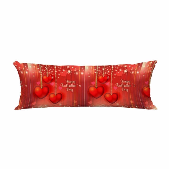 PKQWTM lovely romantic hearts Long Body Pillow Case Cover Pillow Cushion Size 20x60 Inches