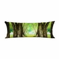 thumbnail image 1 of PKQWTM magic forest green Long Body Pillow Case Cover Pillow Cushion Size 20x60 Inches, 1 of 1
