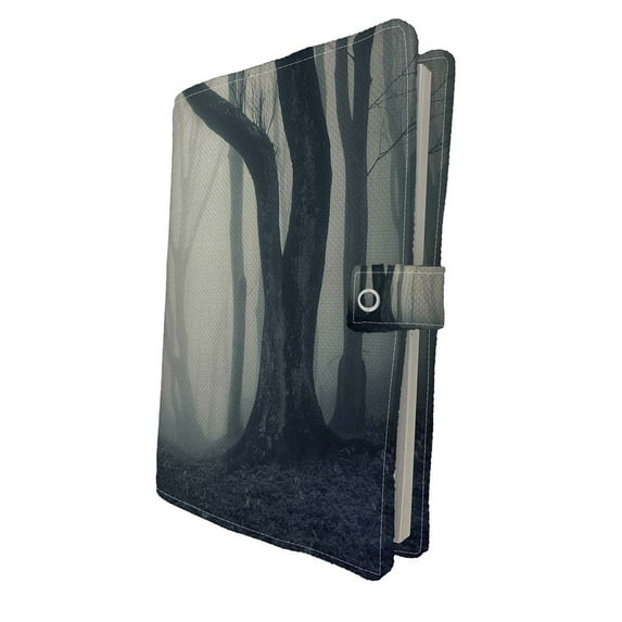 PKQWTM magical gate in a mysterious forest with fog Book Cover Book Protector Book Sleeve Book Pouch Book Bag 6x9 inch