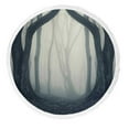 thumbnail image 1 of PKQWTM magical gate in a mysterious forest with fog Round Beach Towel Beach Mats Shawl Blanket Yoga Mat with Tassels Beach Throw Towel, 1 of 1