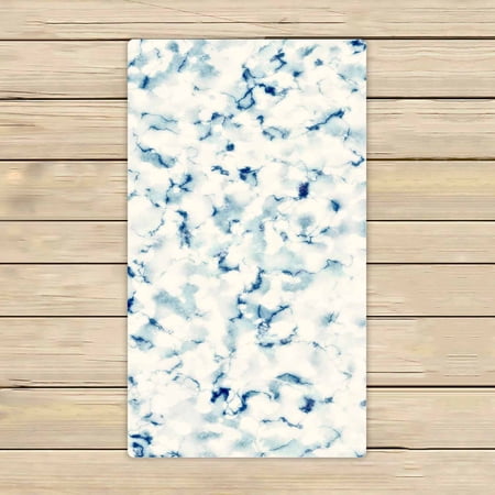 PKQWTM marble pattern Microfiber Bath Towels Bathroom Body Shower Towel Size 16x28 Inches